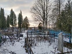 Вид сельского кладбища под Минском